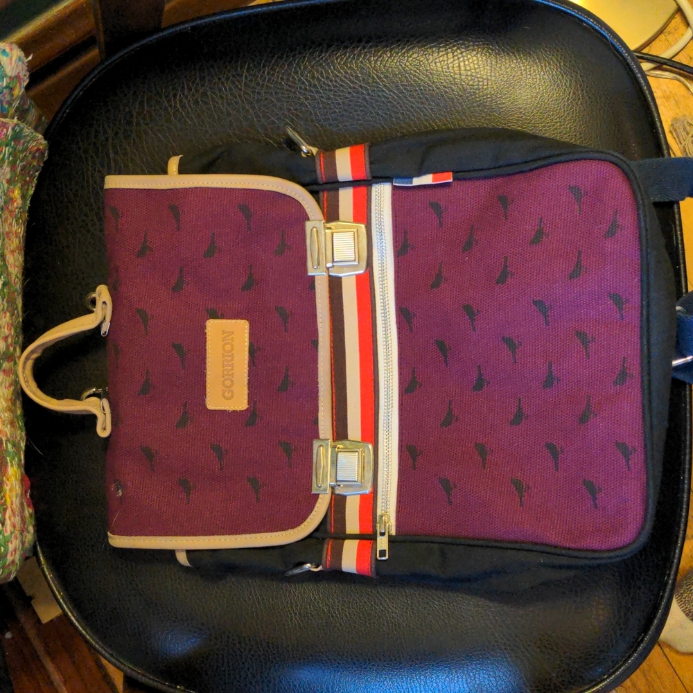 Small convertible canvas backpack